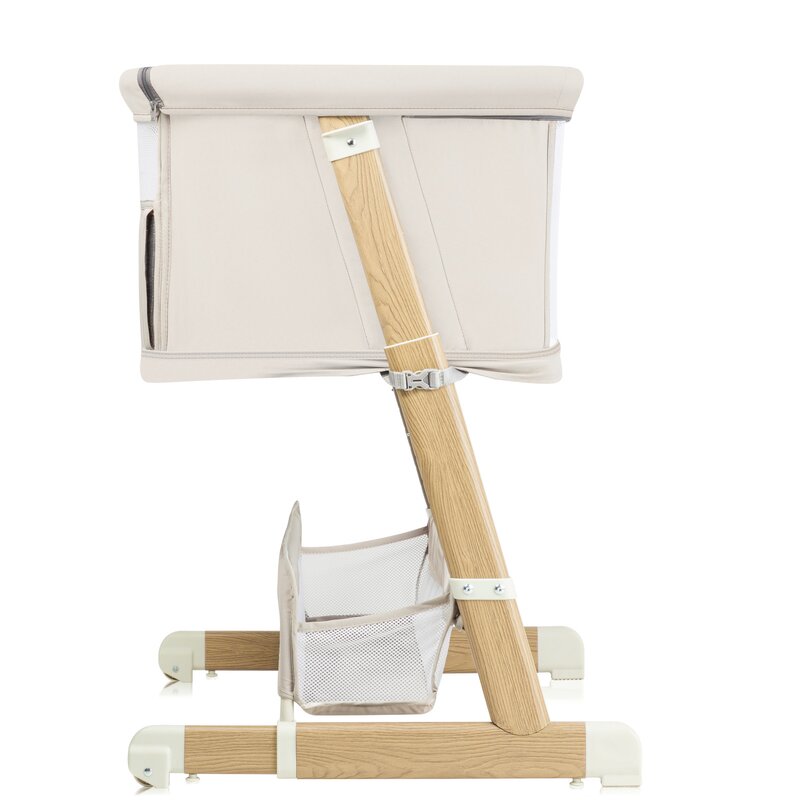 Patut co-sleeper, Lionelo, Thomi Plus, 5 in 1, Multifunctional, Sustine pana la 9 kg ca patut, 15 kg tarc de joaca, 100 kg canapea, Inaltime reglabila in 7 pozitii, De la nastere pana la 4 ani, Cu 2 saltele din spuma T25, 94x70x77-93,5 cm, Bej