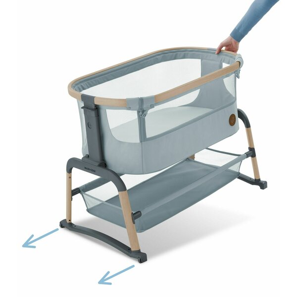 Pătuț Co-Sleeper Maxi-Cosi Iora Air, EcoCare Reciclat, Balană, 5 Înălțimi, 0-6 luni
