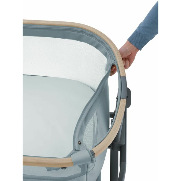 Pătuț Co-Sleeper Maxi-Cosi Iora Air, EcoCare Reciclat, Balană, 5 Înălțimi, 0-6 luni
