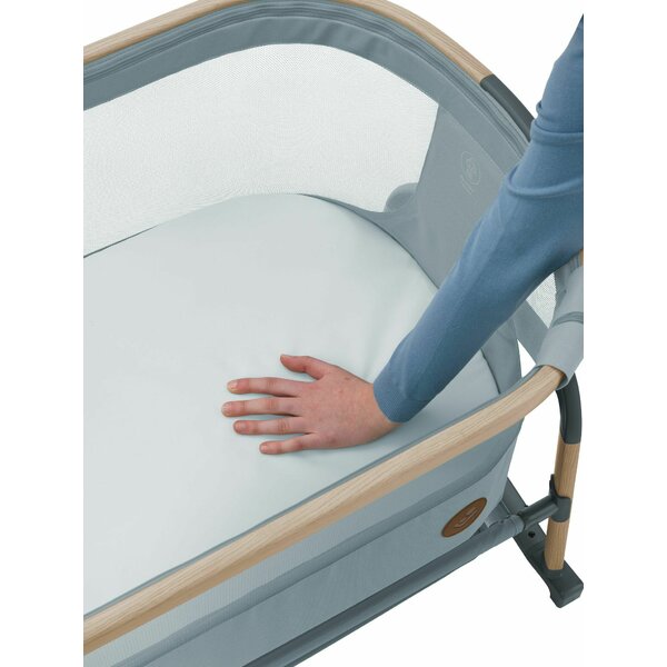 Pătuț Co-Sleeper Maxi-Cosi Iora Air, EcoCare Reciclat, Balană, 5 Înălțimi, 0-6 luni