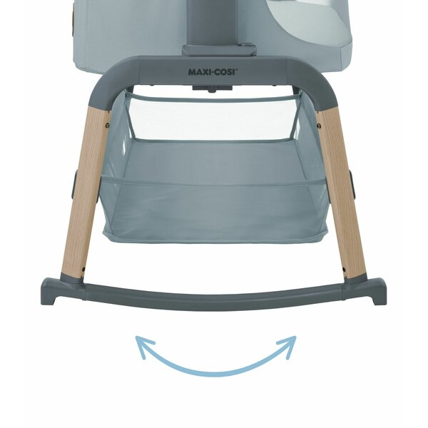 Pătuț Co-Sleeper Maxi-Cosi Iora Air, EcoCare Reciclat, Balană, 5 Înălțimi, 0-6 luni