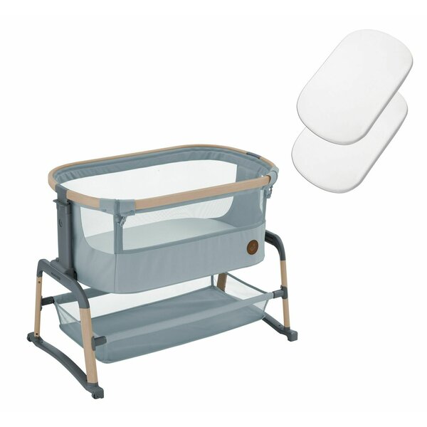 Pătuț Co-Sleeper Maxi-Cosi Iora Air, EcoCare Reciclat, Balană, 5 Înălțimi, 0-6 luni