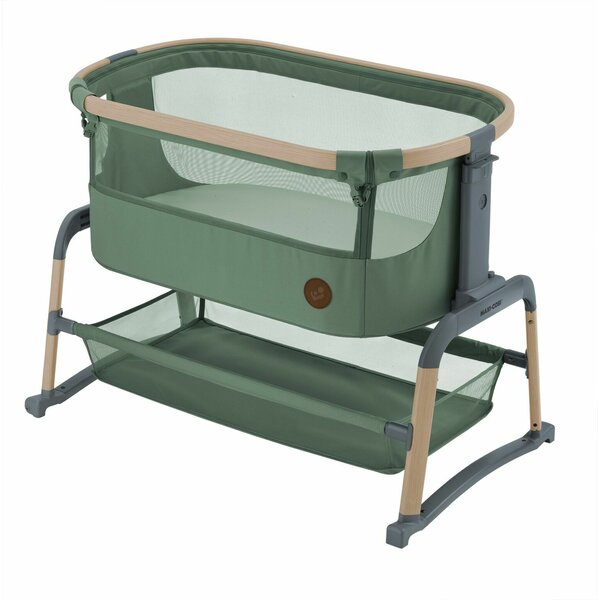 Pătuț Co-Sleeper Maxi-Cosi Iora Air, EcoCare Reciclat, Balană, 5 Înălțimi, 0-6 luni