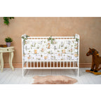 Pătuț din lemn Qmini Agata 120x60 cm, cu laterală culisantă, Alb – imagine 14