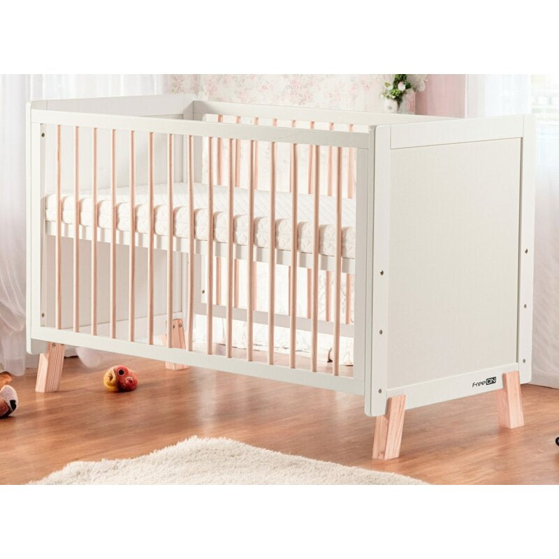Pătuț FreeON Ava 120 × 60 cm, alb – fotografia 4 a produsului