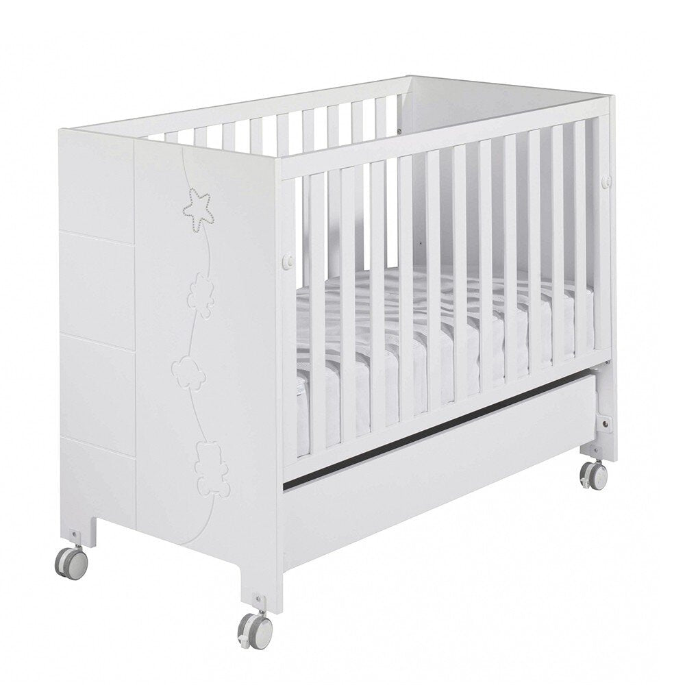 Patut Micuna Juliette Relax cu baza reclinabila 120x60 cm Alb