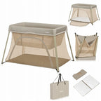 Patut pliant Lionelo Alice 3in1, Bej