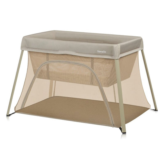 Patut multifunctional, Lionelo, Alice, 3 in 1, 2 trepte de inaltime pentru saltea, Pliabil, Material rezistent Oxford 300D, Cu iesire laterala, Geanta de transport, Pana 15 kg, 0 luni+, 104Ã—70Ã—74 cm, Bej