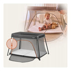 Patut pliant Lionelo Alice 3in1, Gri