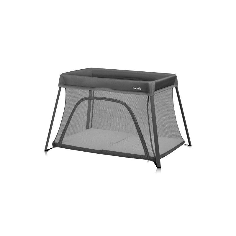 Patut multifunctional, Lionelo, Alice, 3 in 1, 2 trepte de inaltime pentru saltea, Pliabil, Material rezistent Oxford 300D, Cu iesire laterala, Geanta de transport, Pana 15 kg, 0 luni+, 104Ã—70Ã—74 cm, Gri