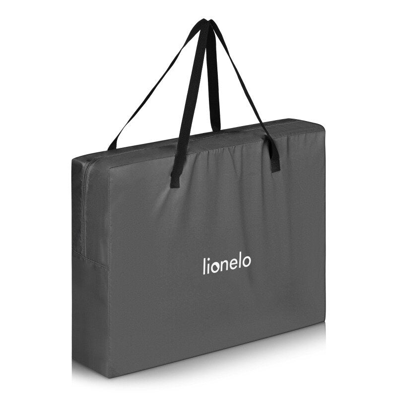 Patut multifunctional, Lionelo, Alice, 3 in 1, 2 trepte de inaltime pentru saltea, Pliabil, Material rezistent Oxford 300D, Cu iesire laterala, Geanta de transport, Pana 15 kg, 0 luni+, 104Ã—70Ã—74 cm, Gri