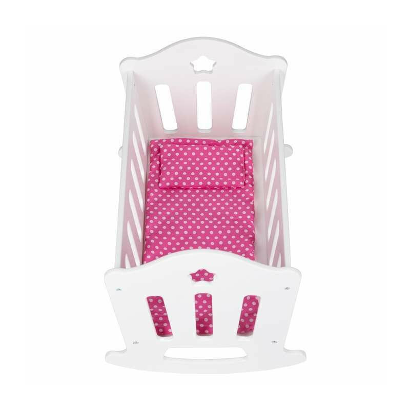 Patut pentru papusi, Free2Play, Cu pernuta confortabila, 46x33x33 cm, 36 luni+, White