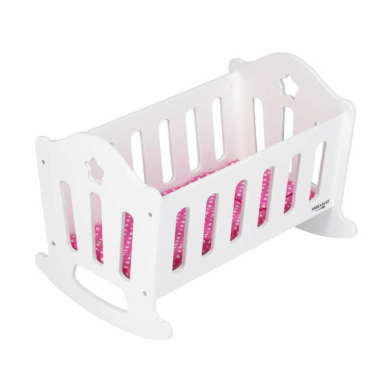 Patut pentru papusi, Free2Play, Cu pernuta confortabila, 46x33x33 cm, 36 luni+, White