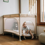 Pătuț pliant FreeON Nook 120 × 60 cm, bej – fotografia 20 a produsului