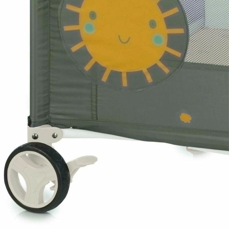 Patut pliant, Jane, One Level, Cu roti, Cu arcada cu jucarii, Geanta de transport, Cu un nivel, Conform standardelor europene EN 716-1:2017+AC:2019EN 16890:2017 + A1:2021, Botanic