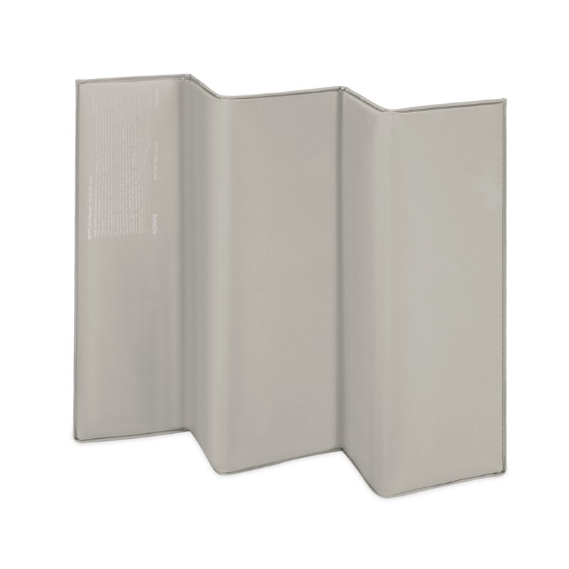 Pătuț Pliant Lionelo Amelie 100x70 cm | Intrare Laterală | Include Saltea, Roți, Geantă | 7 kg | Bej