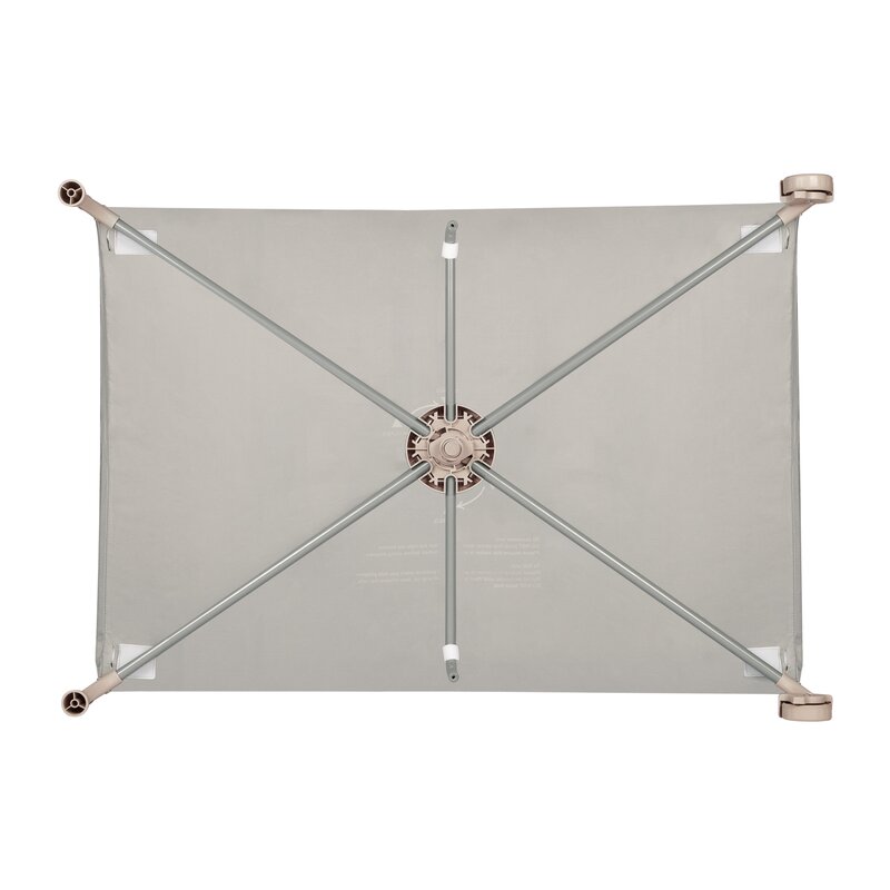 Pătuț Pliant Lionelo Amelie 100x70 cm | Intrare Laterală | Include Saltea, Roți, Geantă | 7 kg | Bej