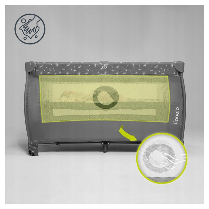 Patut pliant Lionelo Stefi Plus Gri