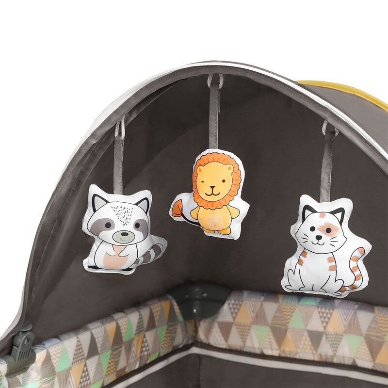 Patut pliant Lionelo Sven Plus Yellow Scandi