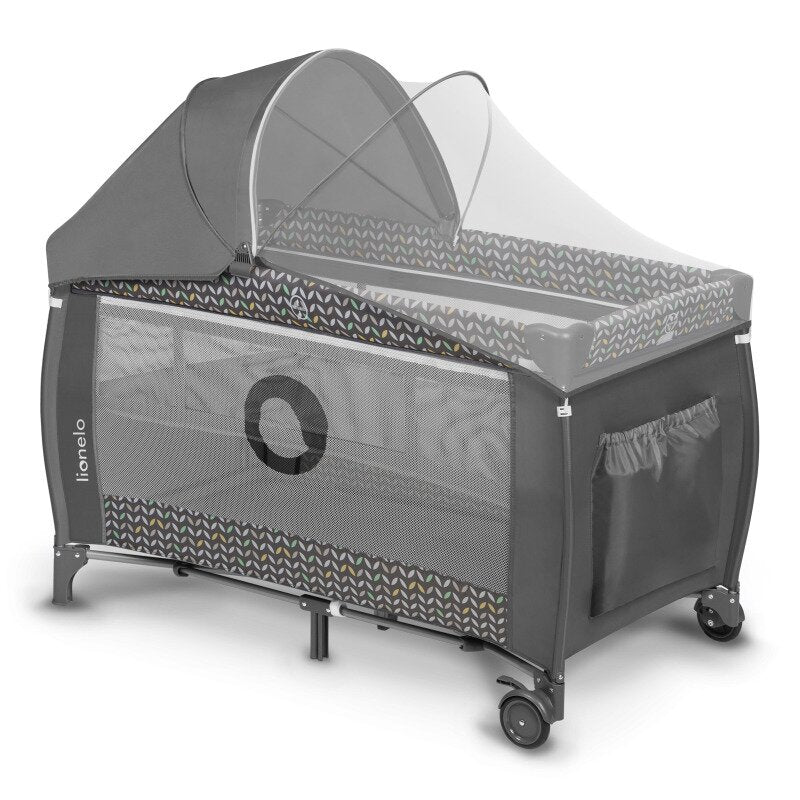 Patut pliant Lionelo Sven Plus Grey Scandi