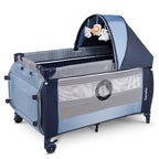Lionelo Sven Plus Blue Navy – pătuț de voiaj și țarc