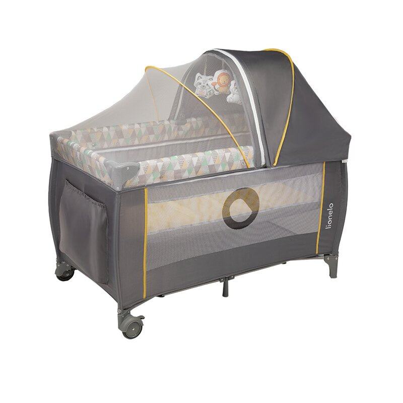 Patut pliant Lionelo Sven Plus Yellow Scandi