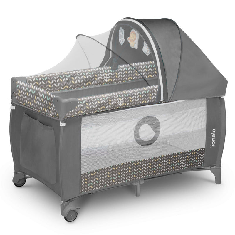 Patut pliant Lionelo Sven Plus Grey Scandi