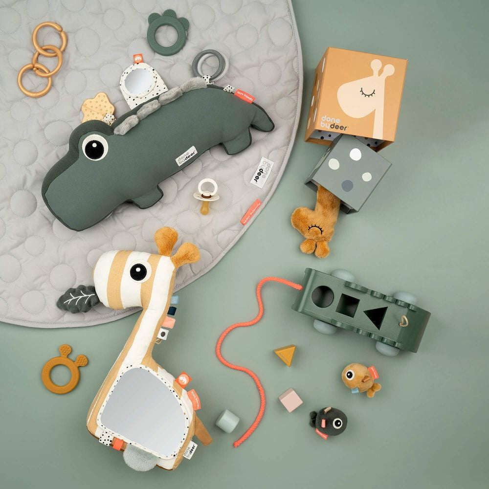 Perna cu activitati Tummy Time Done by Deer Croco Green