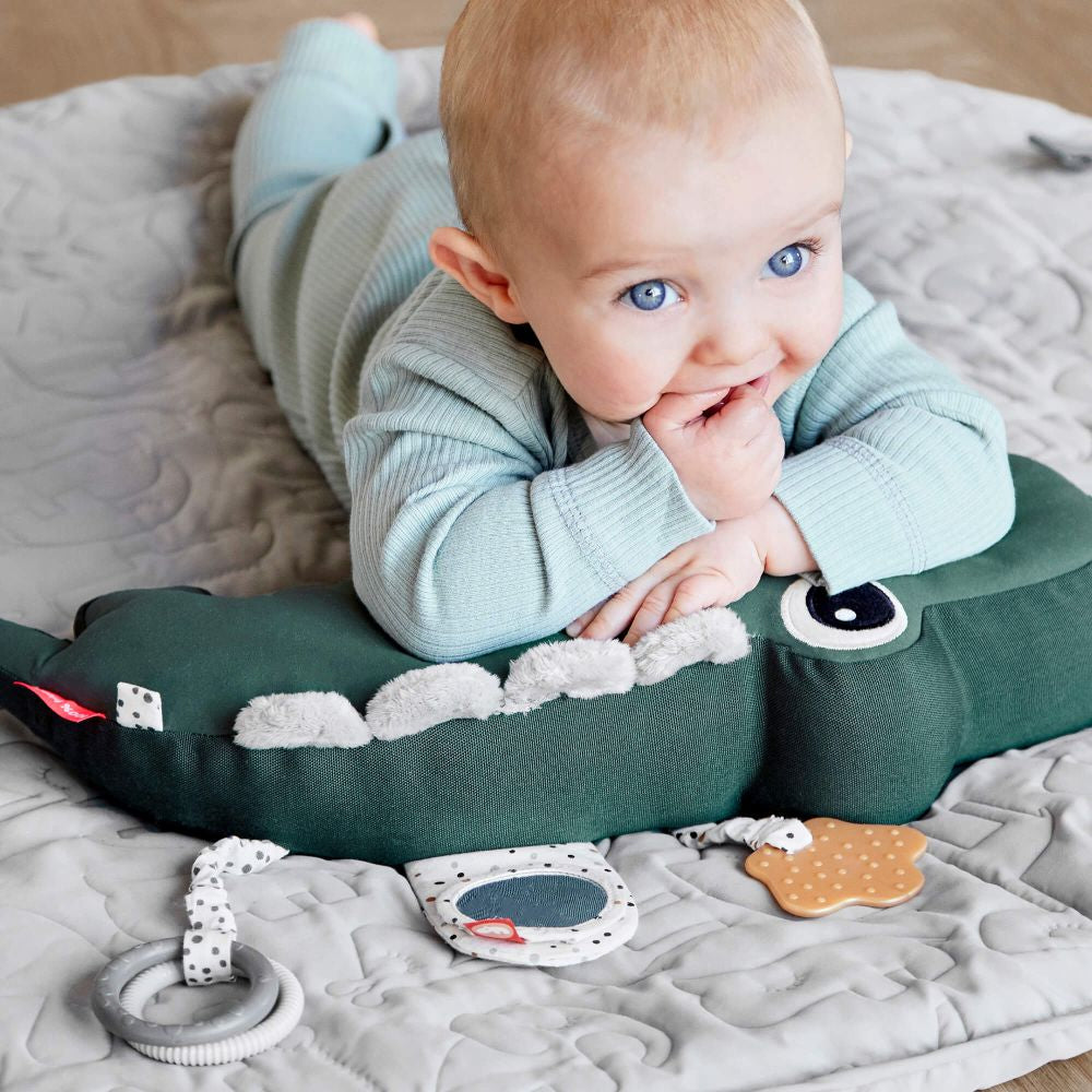 Perna cu activitati Tummy Time Done by Deer Croco Green