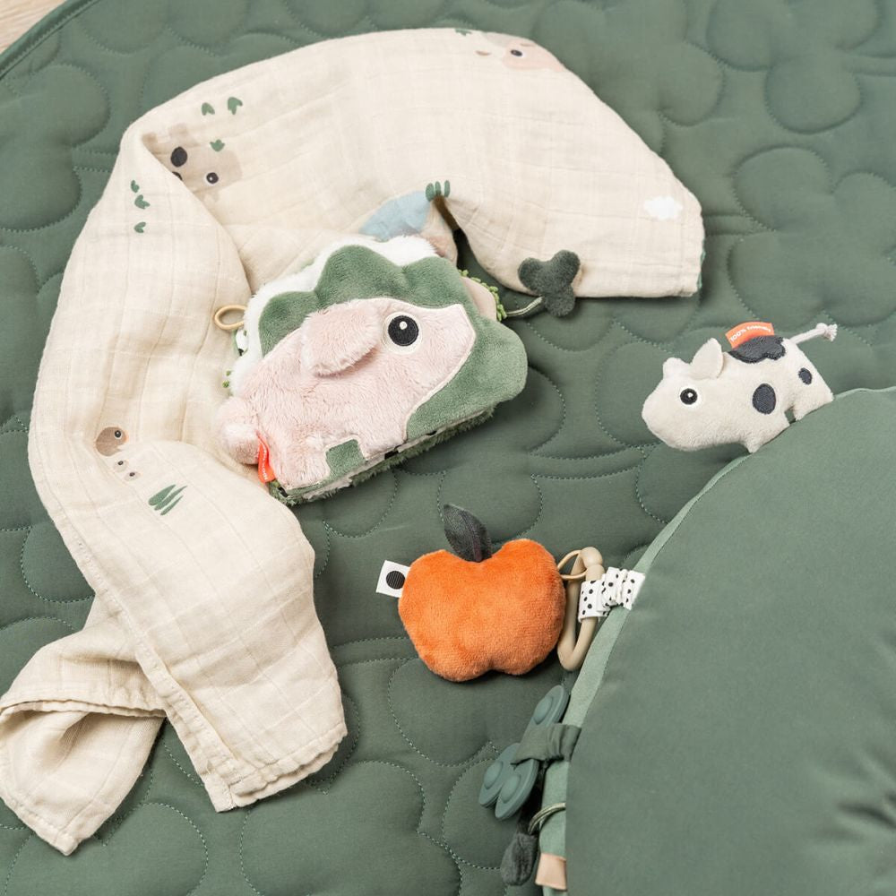 Perna cu activitati Tummy Time Done by Deer Tiny Farm Green