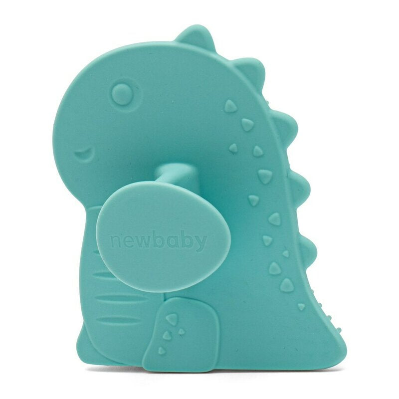 Perie de baie New Baby Dinosaur 8x11 cm, Albastru – peria în formă de dinozaur