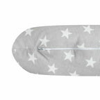 Perna alaptare New Baby Stars 125x16 cm, Gri – detaliu al husei