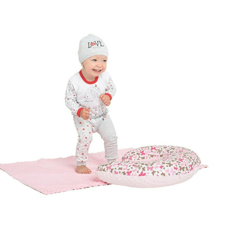 Perna alaptare New Baby Minky 125x16 cm, Gri – imagine de utilizare a unei alte culori a modelului
