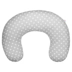 Perna alaptare New Baby Minky 125x16 cm, Gri – vedere de ansamblu cu buline