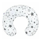 Perna alaptare New Baby Stelute 125x16 cm, Alb/Gri – vedere de ansamblu