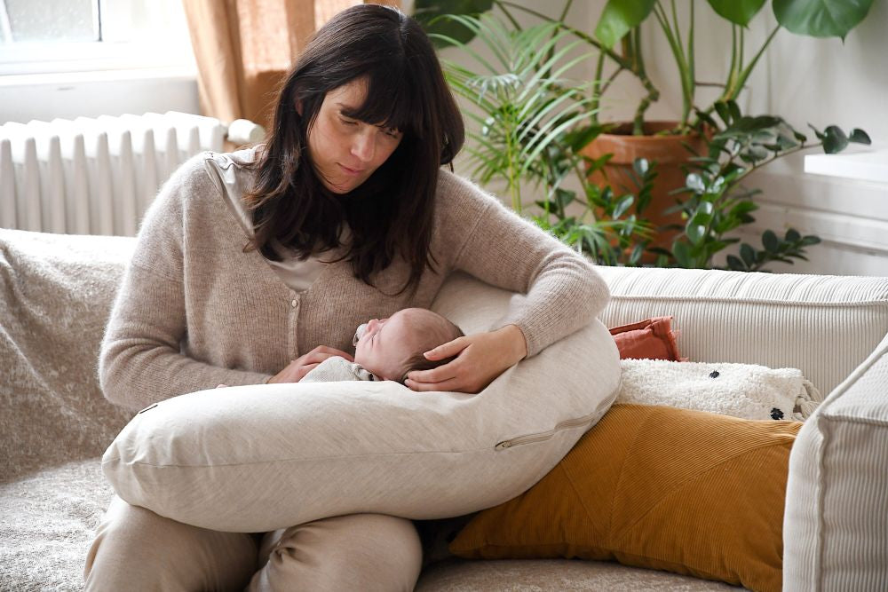 Pernă Gravidă Beaba Big Flopsy 170 cm In Natural Multifuncțională