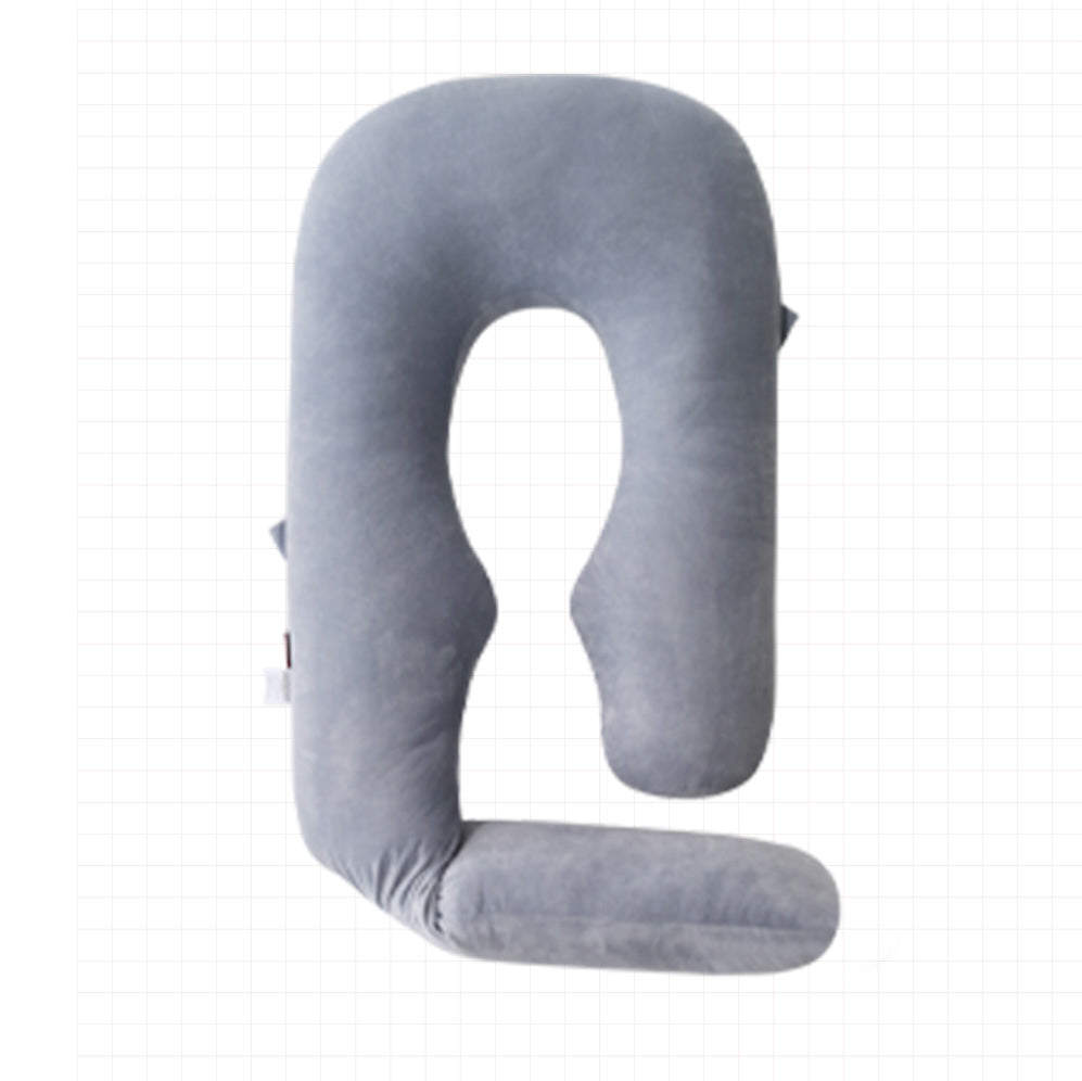 Pernă Gravide Momcozy Velvet Dark Grey Suport Complet Corp