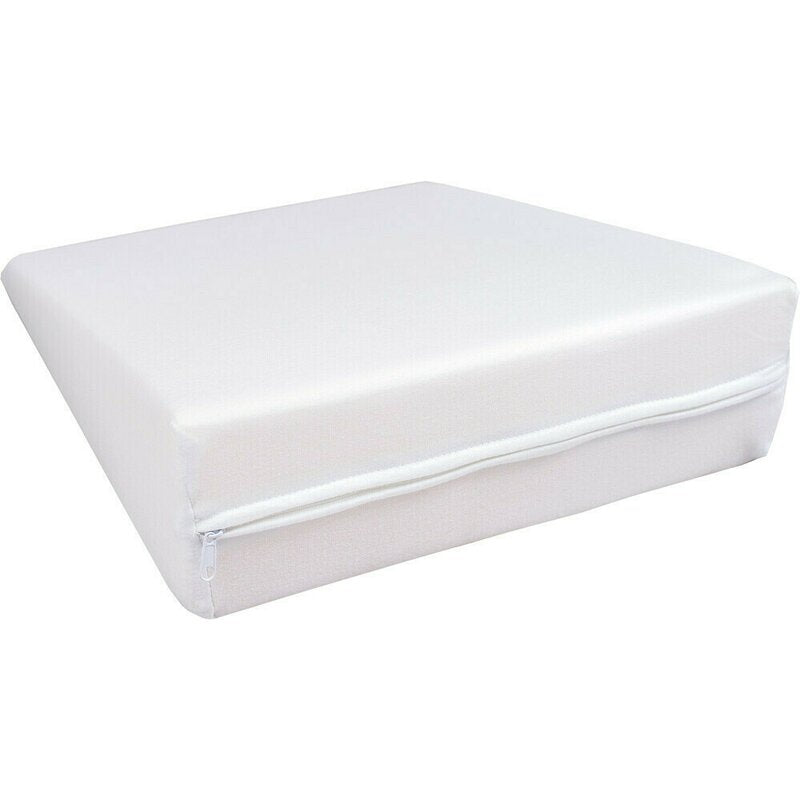 Perna inclinata, Bubaba, Antireflux, Cu husa din bumbac, 60 x 37 x 1,5-10 cm, Alba