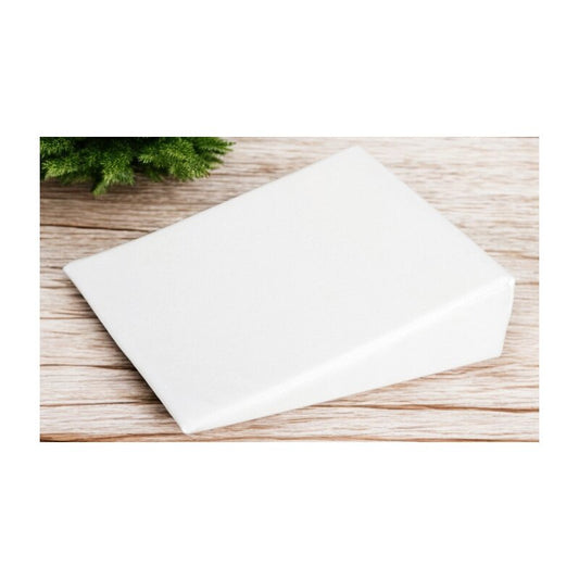 Perna inclinata, Bubaba, Antireflux, Cu husa din bumbac, 60 x 37 x 1,5-10 cm, Alba