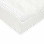 Perna inclinata New Baby Basic 59x37x7 cm, Alb – detaliu al fermoarului