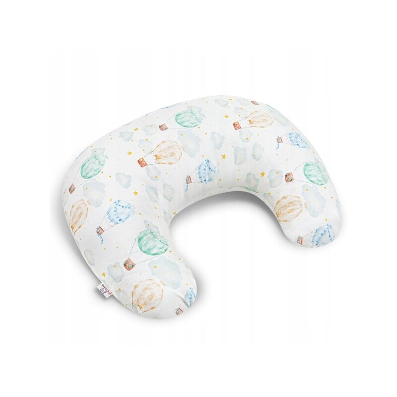 Perna pentru alaptat, Bocioland, Ballons, Cu husa detasabila, Din bumbac, 50x18 cm, Multicolor