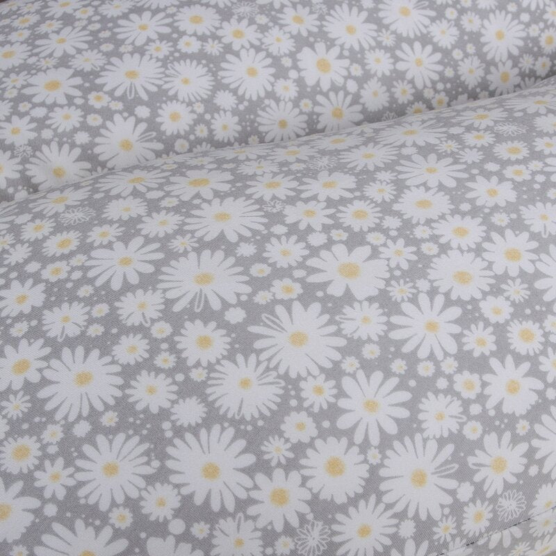 Pernă pentru Alăptat Ceba Baby Basic Chamomile 150x60 cm | Husă Bumbac Detașabilă | OEKO-TEX