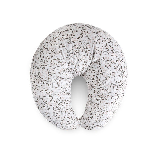 Pernă pentru Alăptat Ceba Baby Basic Tiny Leaves 150x60 cm | Husă Bumbac Detașabilă | OEKO-TEX