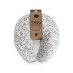 Perna pentru alaptat, Ceba Baby, Husa detasabila din bumbac, Cu puf siliconizat, 150x60x37 cm, Oeko-Tex Standard 100, Basic Tiny Leaves
