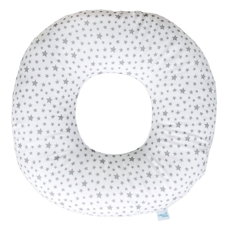 Perna postpartum, Ceba Baby, Amelioreaza durerile dupa nastere, Umpluta cu bile EPS, Bumbac, 45x45x10 cm,