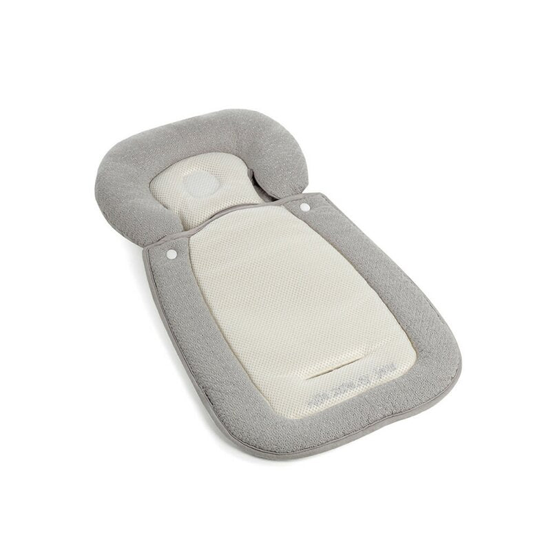 Perna universala reversibila, Jane, Pentru carucior, landou, scaun auto, balansoar, scaun de masa, 33 x 62 cm, Gri