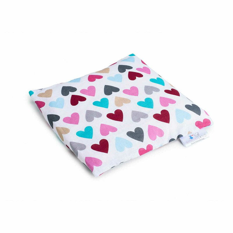 Pernuta anticolici Bocioland cu samburi de cirese, 20x20 cm, Colorful Hearts