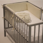 Aparatoare de patut din bumbac Petite&Mars Tilly 180 x 36 cm, roz