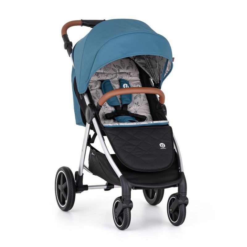 Carucior sport, Petite&Mars, Royal, Include husa pentru scaun, husa pentru picioare, geanta pentru scutece si capotina extensibila, Cu fereastra, Impermeabila, Cu SPF 50, Aluminiu, 0-22 kg, 111 x 57 x 86 cm, Ocean Blue