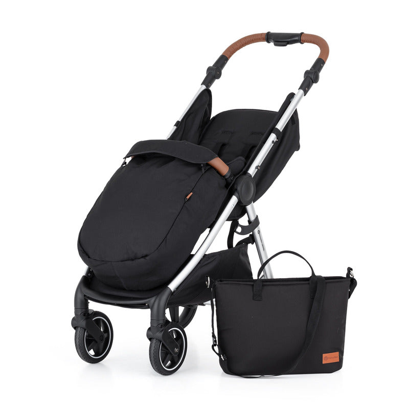 Carucior sport, Petite&Mars, Royal, Include husa pentru scaun, husa pentru picioare, geanta pentru scutece si capotina extensibila, Cu fereastra, Impermeabila, Cu SPF 50, Aluminiu, 0-22 kg, 111 x 57 x 86 cm, Mature Olive